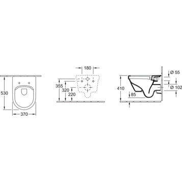 Villeroy&Boch Omnia Architectura 5684HR01 подвесной унитаз + инсталляция