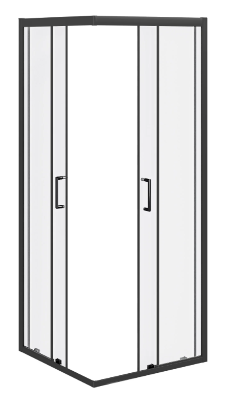 BAS Cube CR-80-C-B душевое ограждение 800х800х1900 Черный КУ00019