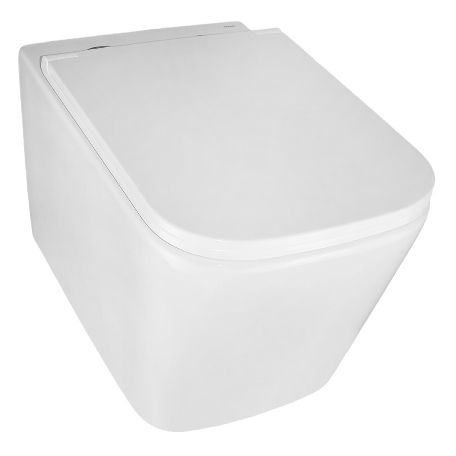 Унитаз подвесной Azario Cascad 525x345x360 безободковый, система смыва "Скрытое Торнадо", в комплекте с быстросъемным сиденьем микролифт AZ-2303A
