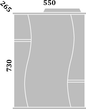 Зеркальное полотно Sanflor Лина 55*73 H0000000142