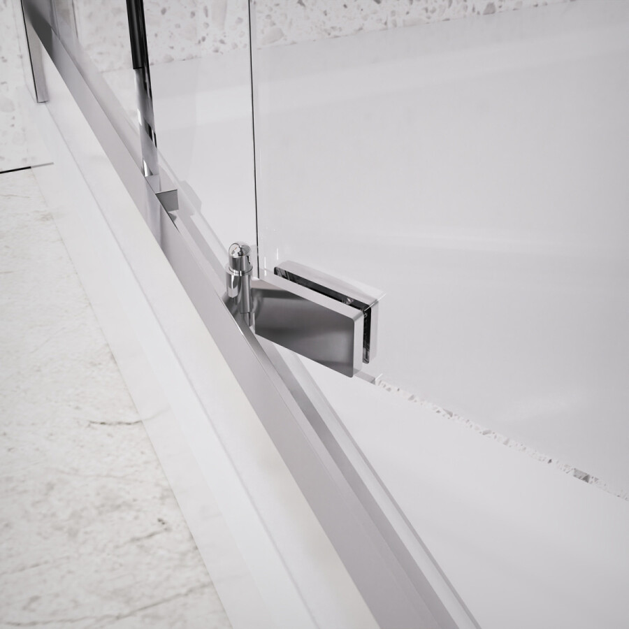 Душевое ограждение Azario Monako 900х900х1950 сдвижная дверь, прозрачное стекло 6 мм, профиль хром AZ-L47-90-CH-CL