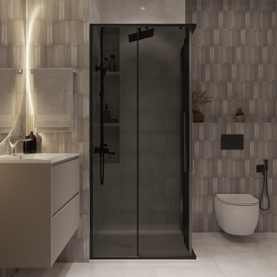 Душевой угол 80x80 Niagara Nova NG 2822-34BLACK