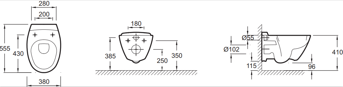 Jacob Delafon Presqu'ile E4440-00 унитаз подвесной с крышкой