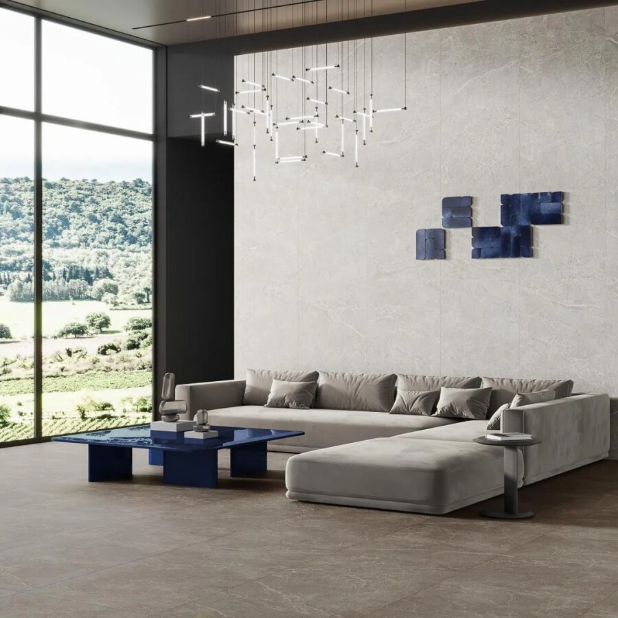 Керамическая плитка Модульное Панно Kerama Marazzi Прованс Силуэт зелёный светлый 30x30x1,6 KMD3RIC014