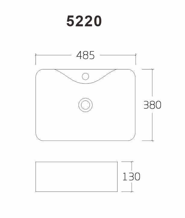 EvaGold раковина накладная белая 5220