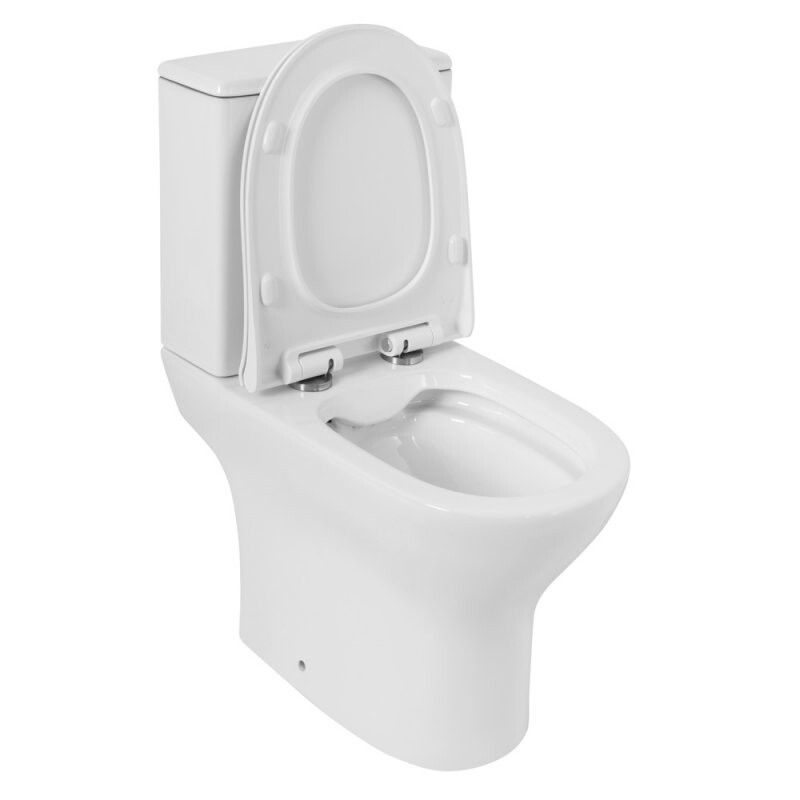 Унитаз-компакт безободковый с сиденьем BelBagno LOUNGE BB045CPR/SC BB045/051T