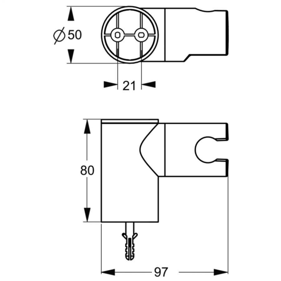 Ideal Standard держатель для душевой лейки B9468AA