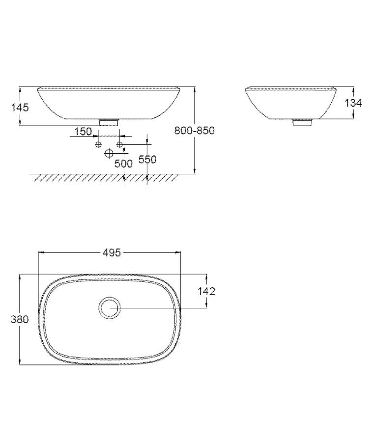 Grohe Eurostyle раковина для ванной 50 см 39216000