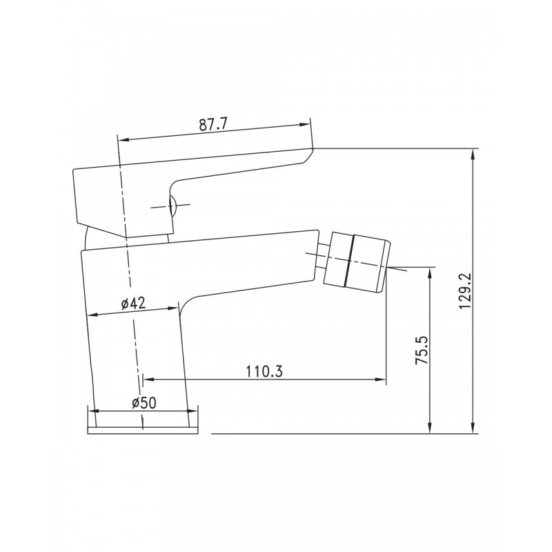 Imprese Breclav White 40245W смеситель для биде