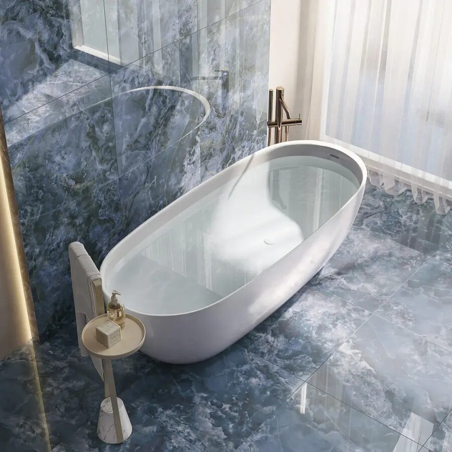 Керамическая плитка Kerama Marazzi Прованс Сен-Тропе Синий лаппатированный обрезной 60x60x0,9 KM6060G0752R