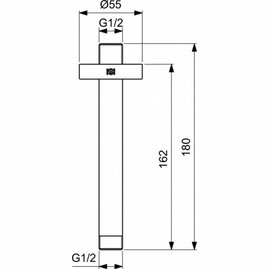 Ideal Standard потолочный держатель для душевой лейки B9446A2