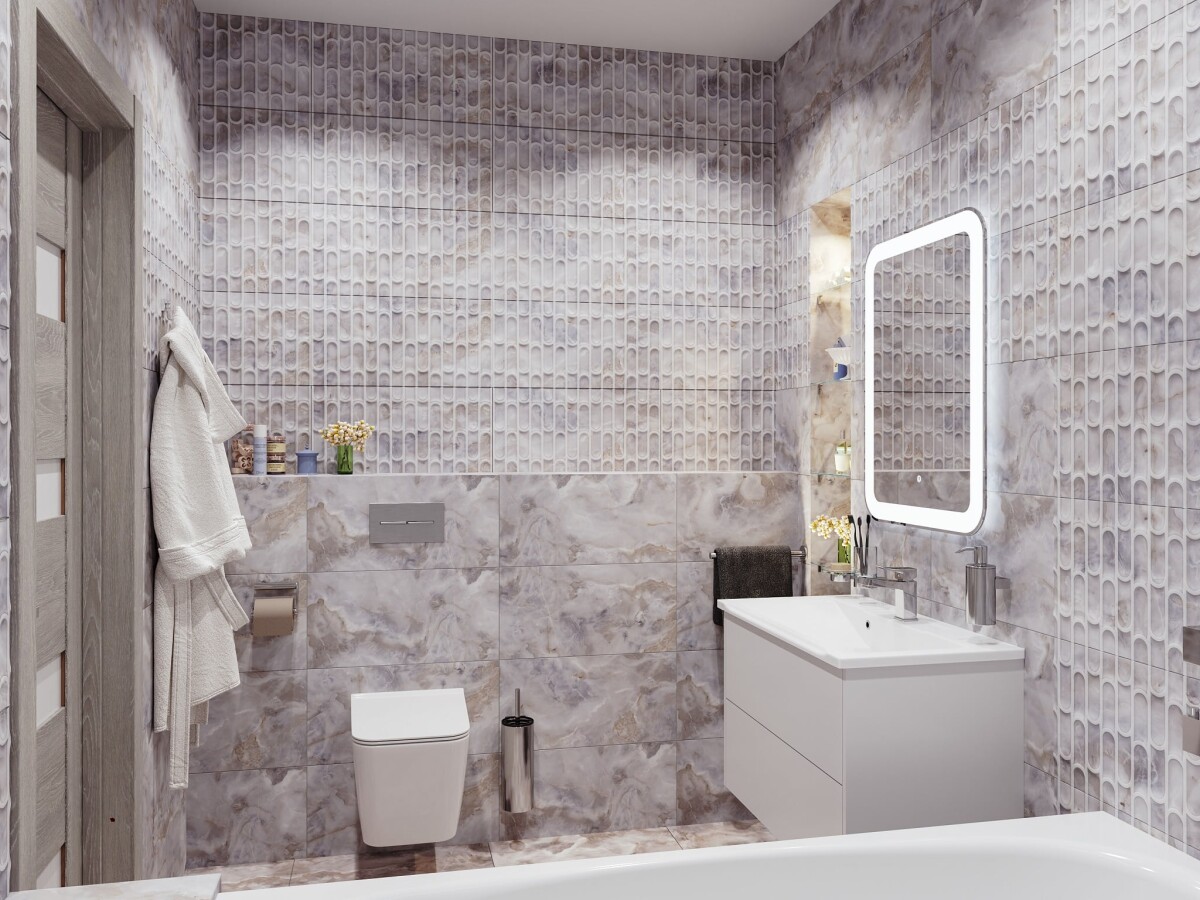 Керамическая плитка Cube Ceramica Influence Arch Dark 30*60 УТ000084543