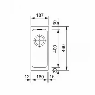 Franke KBG 110-16 кухонная мойка fragranite+ оникс 18,7 x 46 см