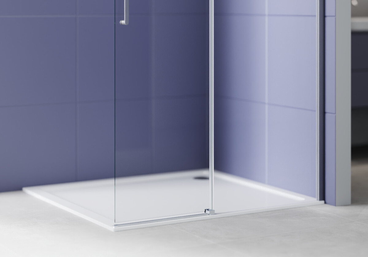 Aquatek AQ.WISL.120.1GM Душевая перегородка Walk In 120см, раздвижная с держателем 1200мм оружейная сталь прозрачное