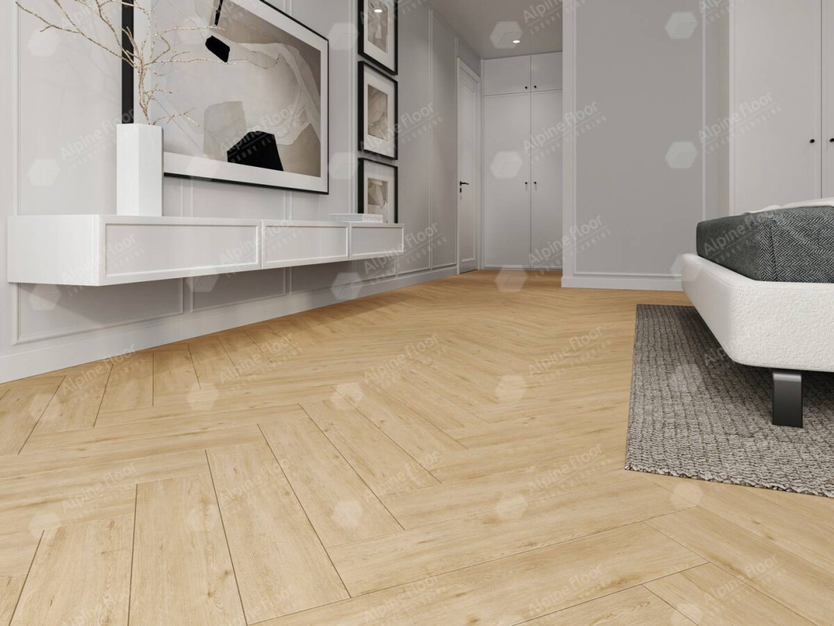 Alpine Floor Parquet Light SPC ламинат Дуб Лесат ECO 13-26AB-R 600 х 125 х 4мм