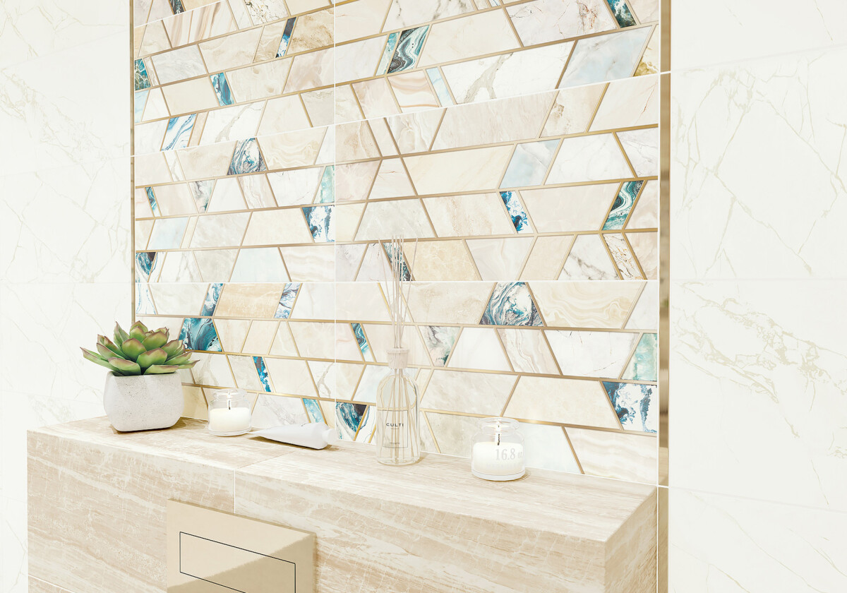 New Trend Довер песочный / Dover Sand Керамическая плитка настенная 249 x 500 x 7.5 WT9DOV11