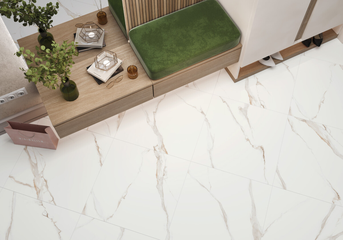 Delacora Calacatta Milazzo Gold Sugar Керамогранит 600 x 1200 x 9.5 60120CMI01