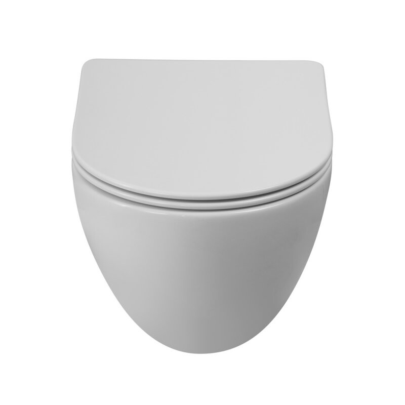 Унитаз подвесной безободковый со смывом TORNADO BelBagno AMANDA-TOR BB051CH-TOR-FC