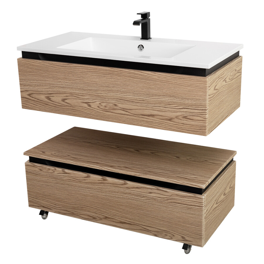 CEZARES SLIDER-1000-1C-PI-RT-P Тумба нижняя с одним выкатным ящиком 800x480x315