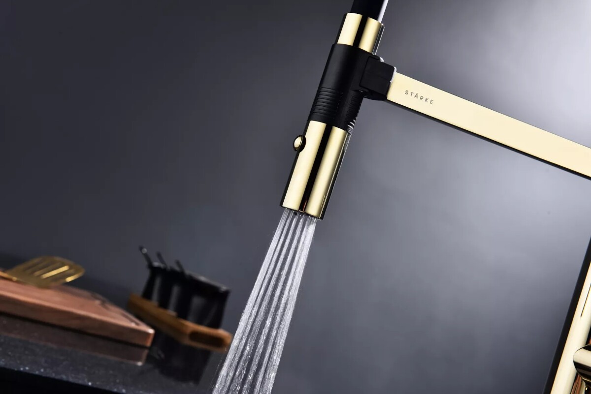 Смеситель для кухни с гибким изливом Leader Le214101-G