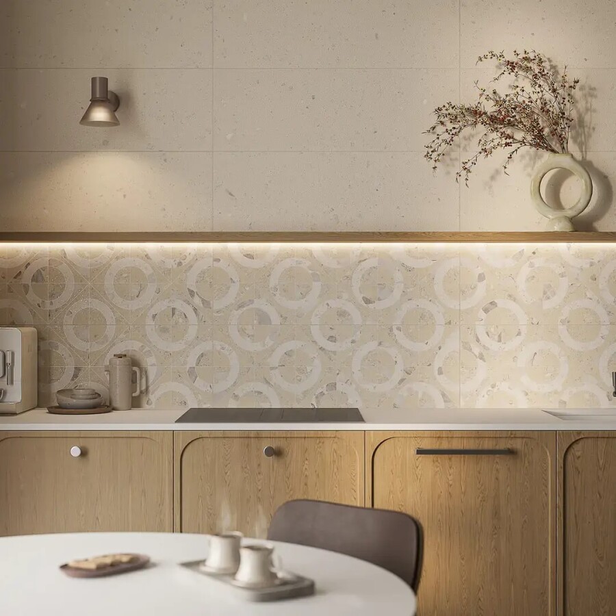 Керамическая плитка Бордюр Kerama Marazzi Прованс Тараскон Бежевый светлый матовый обрезной 30x14,7x0,9 KMB2TGL008BR