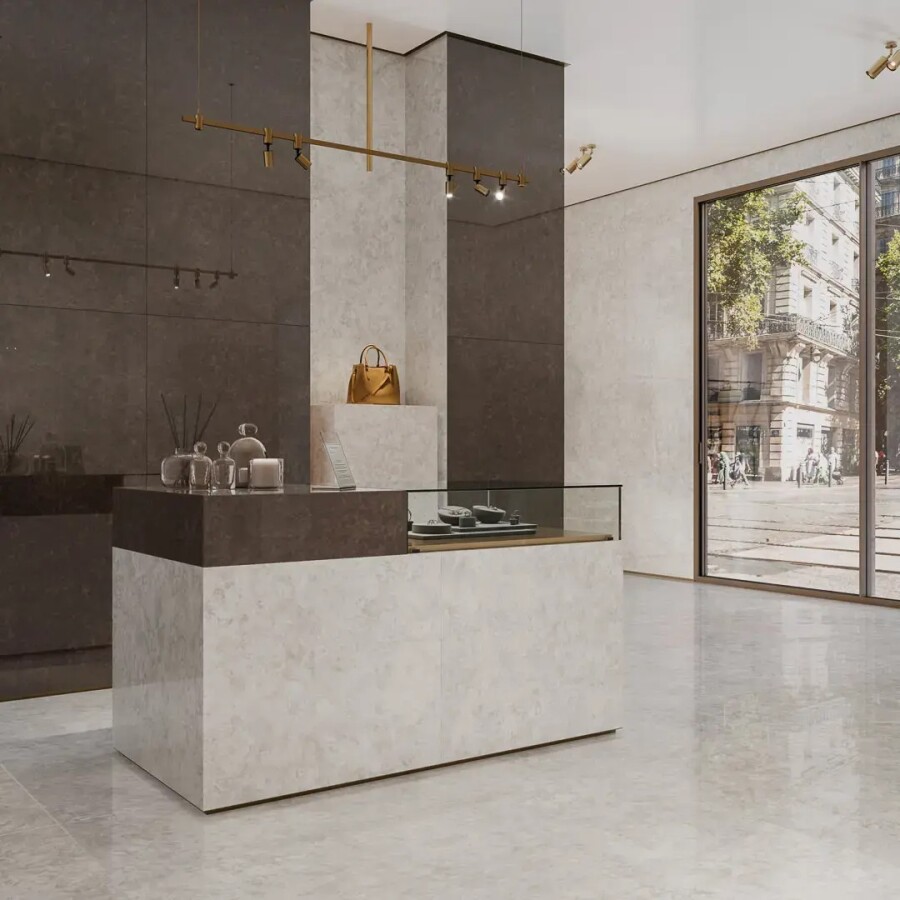 Керамический гранит Kerama Marazzi Прованс Вердон Коричневый лаппатированный обрезной 80x160x0,9 KM8016G0162R