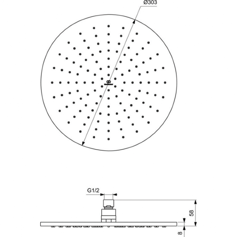 Ideal Standard душевая лейка A5803GN