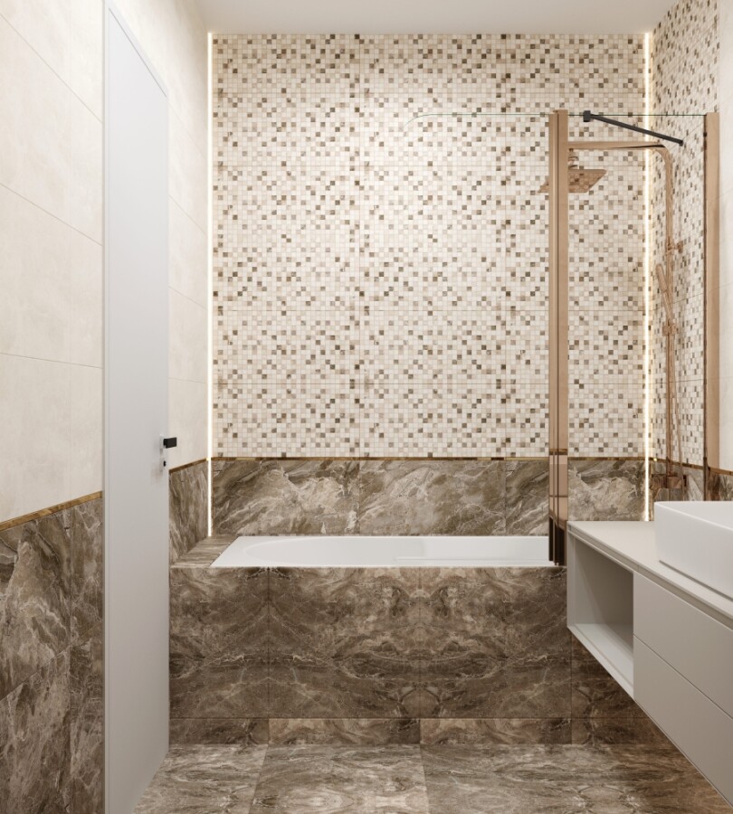Плитка настенная Eurotile Hermitage Brown 30x60