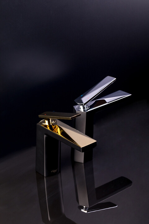 Смеситель для биде Boheme Venturo Черный / Золото 386-B