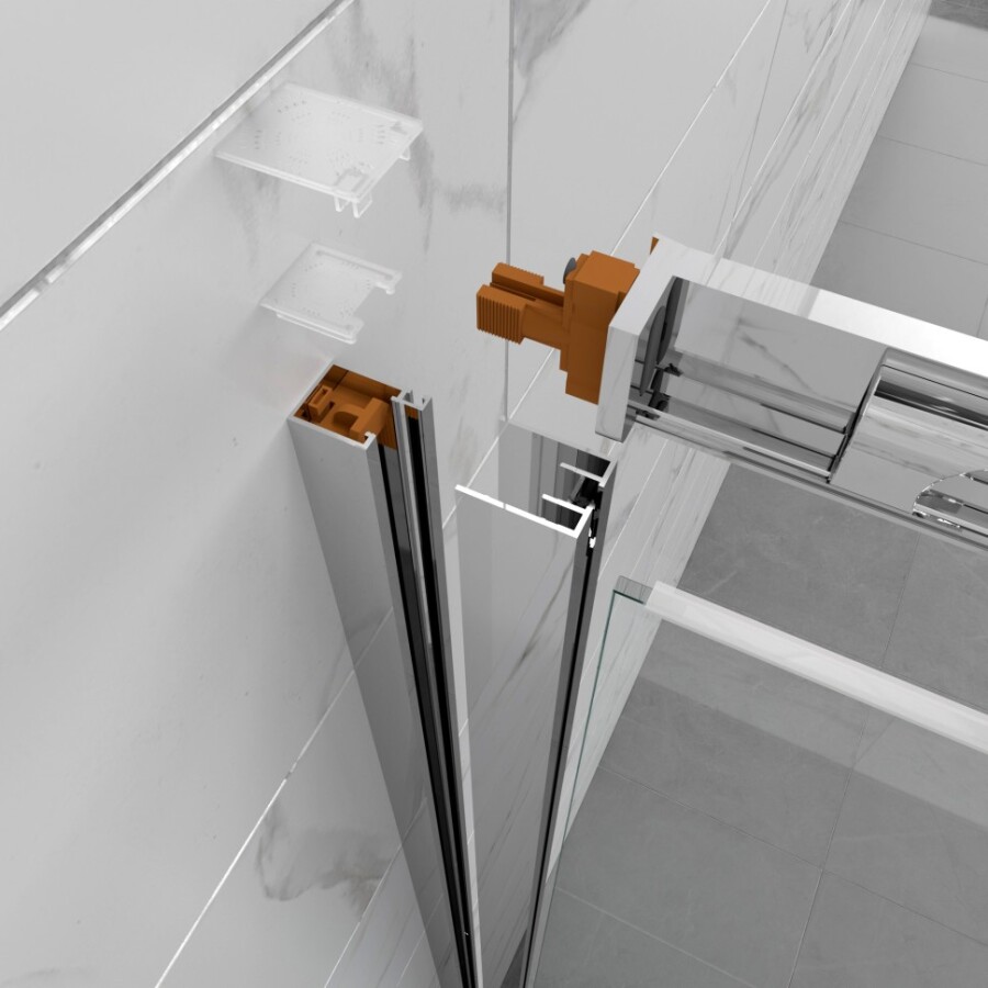 Душевая Ширма Triton pro Фикс-Хром-Вельвет 90х90 Щ0000077107