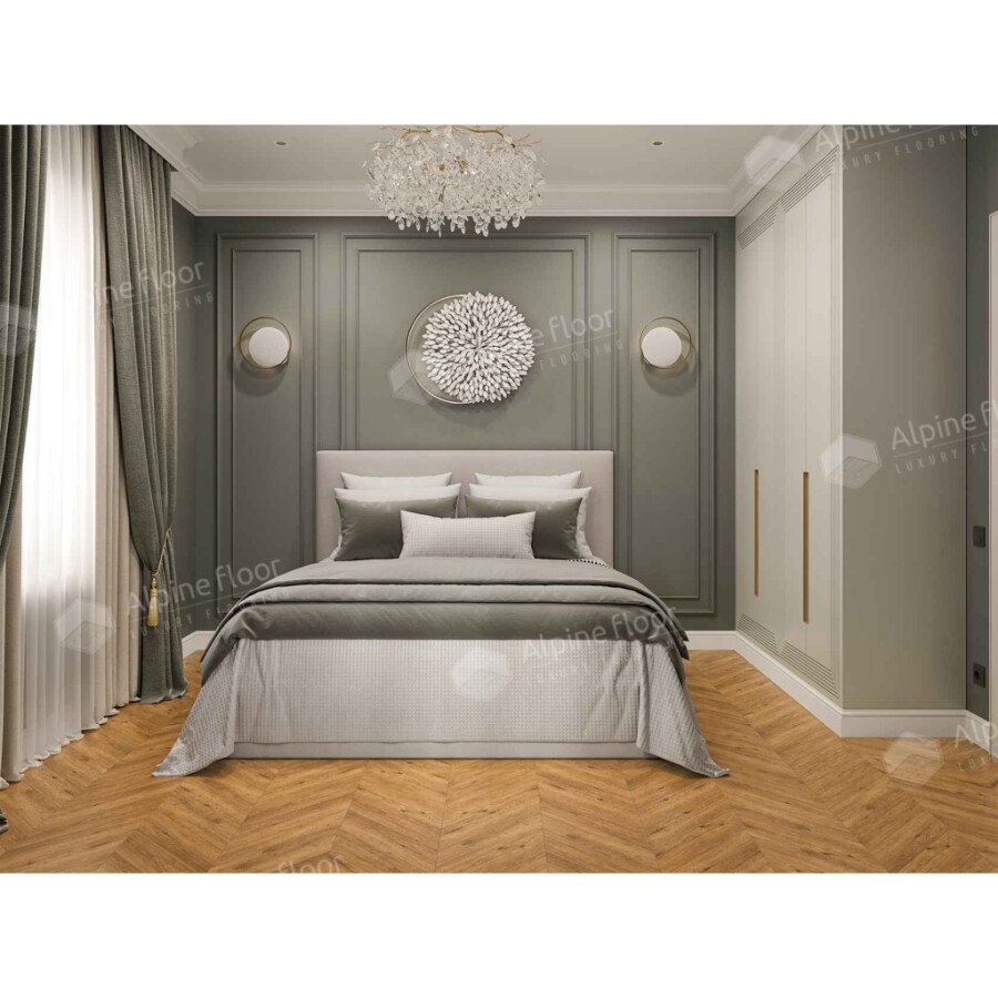 Alpine Floor Chevron Alpine SPC ламинат Tesoro ЕСО 18-16 600х127х5 mm