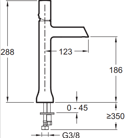 Jacob Delafon Toobi E8960-CP смеситель для раковины