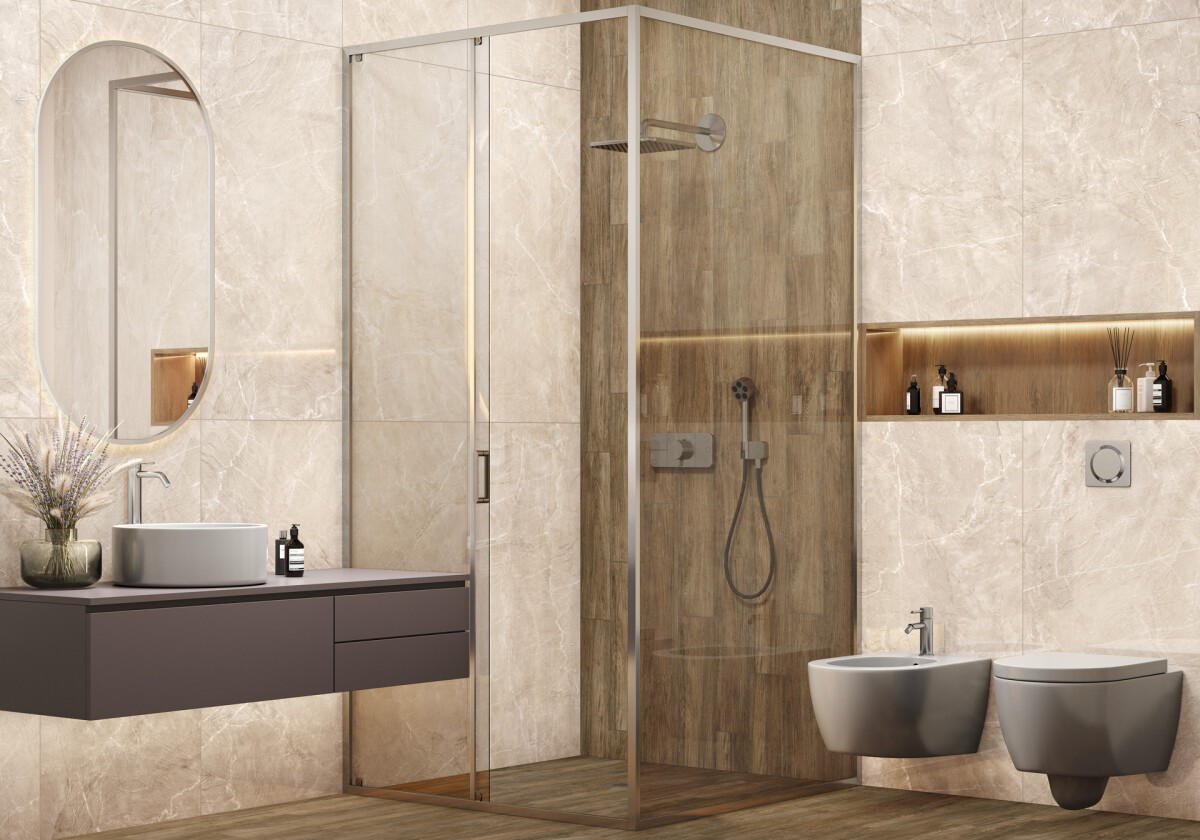 New Trend Терра бежевый / Terra Beige Керамогранит 600 x 1200 x 7 60120TER11P