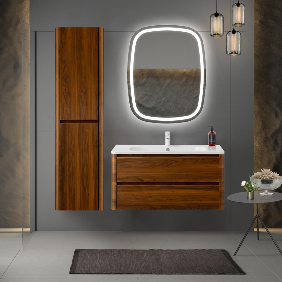 База под раковину подвесная с двумя выкатными ящиками 796x478x500 CEZARES RELAX-800-2C-SO-RC-P