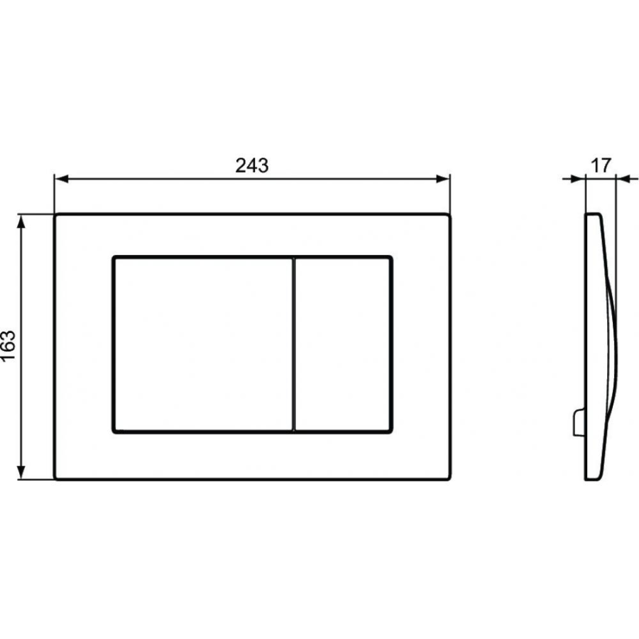 Ideal Standard антивандальная панель смыва R0127MY