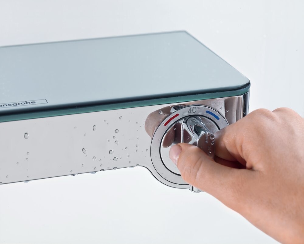 Hansgrohe ShowerTablet Select 300 Термостат для ванны хром-белый матовый 13151400