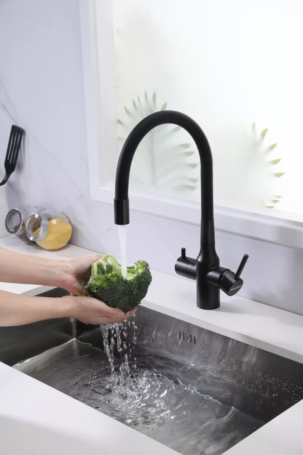 Смеситель для кухни под фильтр с гибким изливом Salix Sa213419-418