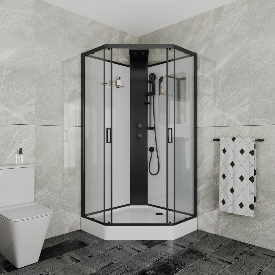 Душевая кабина Grossman Elegans GR250D (100х100х217) дверь раздвижная,5 мест