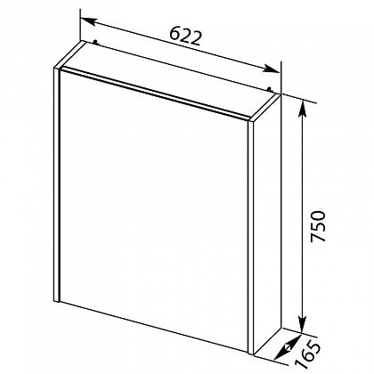 Зеркало-шкаф Aquanet Остин65 62,2*75 00203921