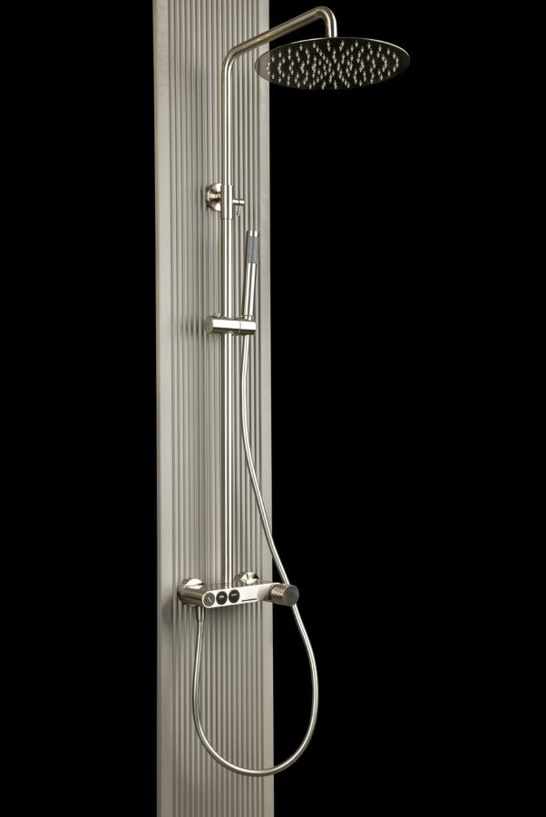 Душевая система с изливом Boheme Stick ручка Diamond Nikel Brush 128-NB