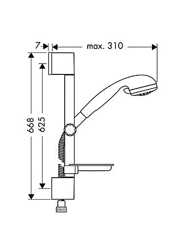 Душевая стойка Hansgrohe Crometta Vario 85 27744000