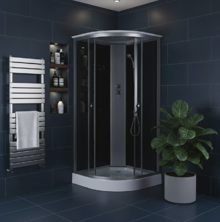 Душевая кабина Loranto 900x900x2150 поддон 14 см CS-881EA13TM/B-90