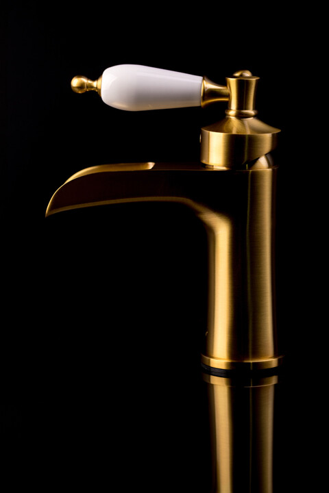 Смеситель для раковины Boheme Vogue Бронза / Белый 201