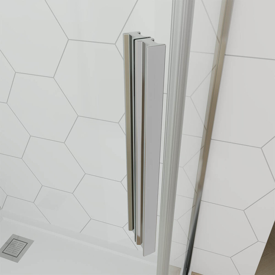Душевой угол Veconi Ottimo P10 CH (100×100×190) распашная, профиль хром, стекло матовое OP10CH-100100-07-C9