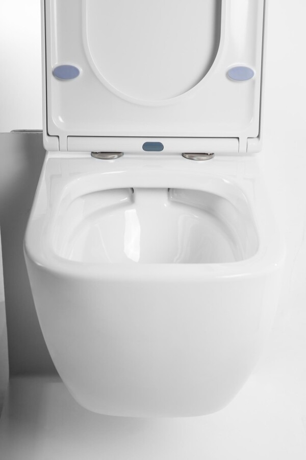 Унитаз подвесной безободковый с крышкой-сиденьем BelBagno ALPINA BB10100CHR/SC