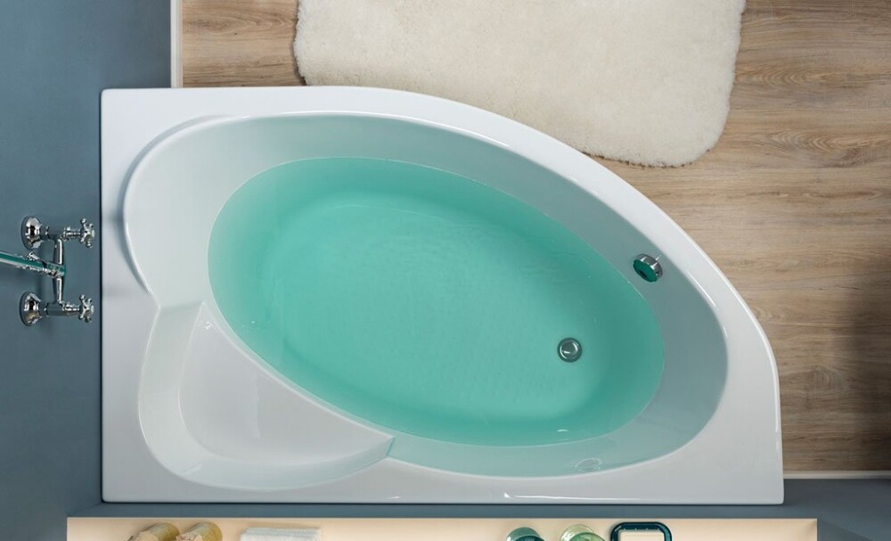 Aquanet Sarezo 160*100 ванная акриловая ассиметричная R