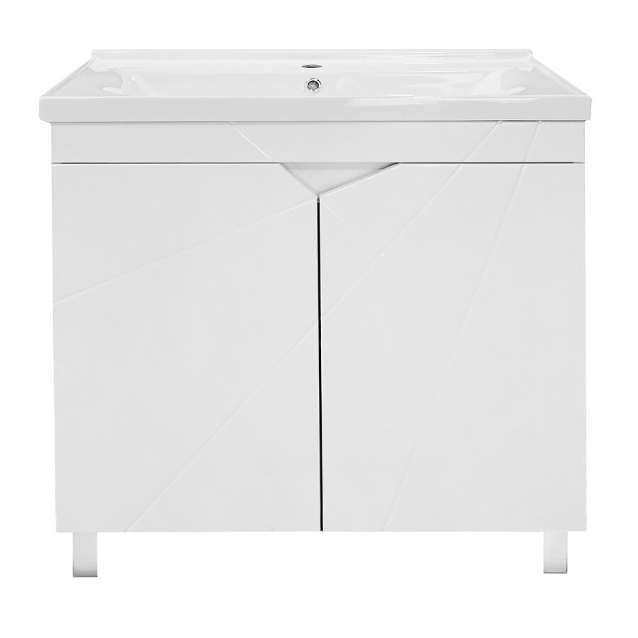 Комплект Тумба Loranto Оптимум 80 800х470х825 напольная, с раковиной Monte NEO 80, белый CS00106208