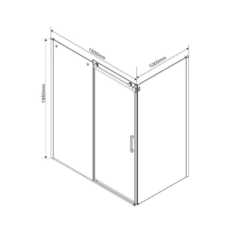 Vincea Como душевой уголок VSR-1C1015CL 150х100 хром, стекло прозрачное