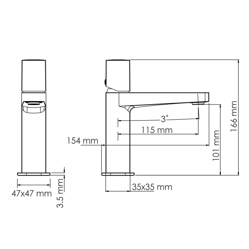 WasserKraft Saale 9500 смеситель для раковины 9503