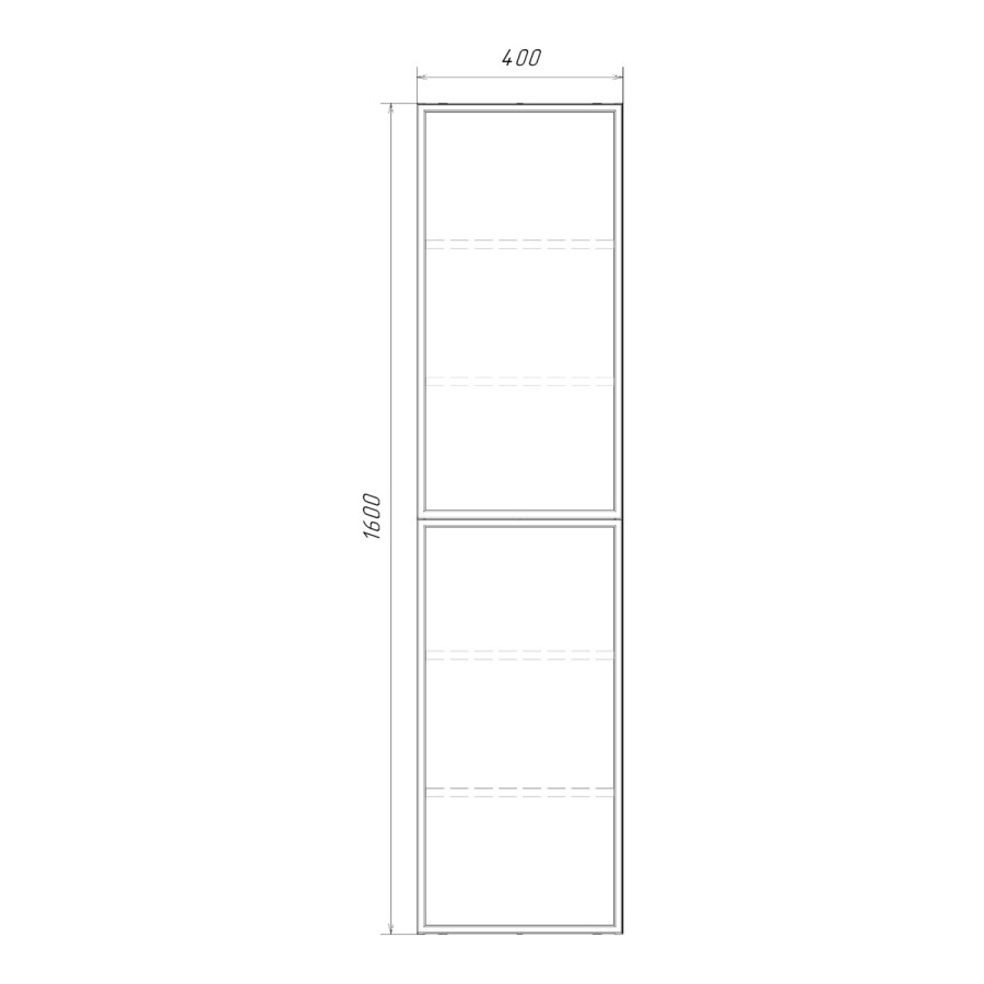 Подвесная шкаф-колонна для ванной комнаты Comforty Мадрид 40 белый матовый 00-00017873